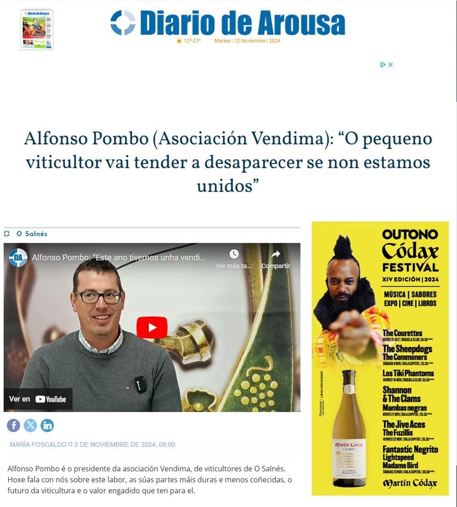 O pequeno viticultor vai tender a desaparecer se non estamos unidos